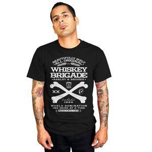 Men's Steady Whiskey Brigade T-Shirt Black
